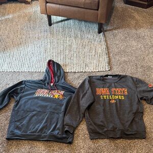 Cyclones Gray Hoodie and Crewneck Set